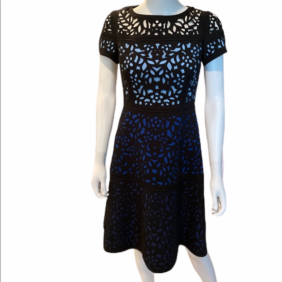 NWT-Antonio Melani Blue Ombre lazer cut dre - Picture 3 of 8